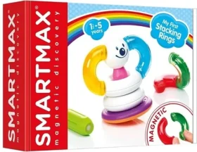 SMARTMAX Magnetická stavebnica Moje prvé nasúvacie krúžky 12 dielikov