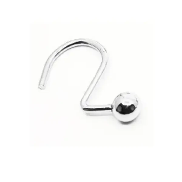 Spirella BUBBLE sada 12 ks krúžkov na sprchové závesy chrómovaný kov / 4 x 6 cm (7610583136961)