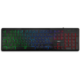 Niceboy ORYX K100 čierna / Herná klávesnica / membránová / RGB podsvietenie / USB / CZ layout (8594182424409)