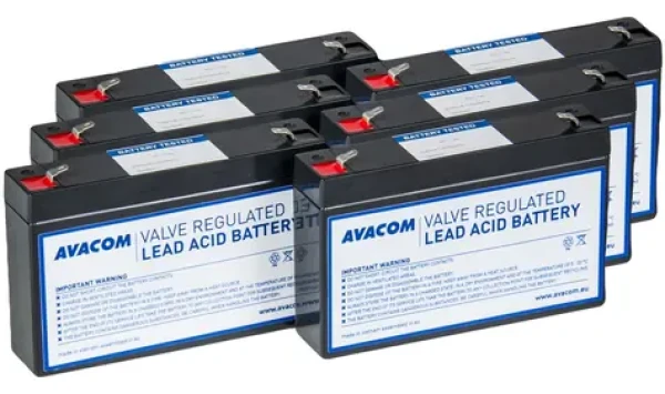Avacom AVA-RBP06-06070- Kit / Batéria pre UPS / Legrand Keor SPE R/ T 1500 / VRLA / 6 ks / F1 (AVA-RBP06-06070-KIT)