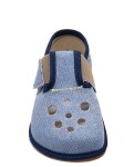 Chlapčenské papuče Barefoot Pegres BF03 textilné - modré - 22