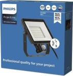 Philips LED reflektor čierny / Reflektor / 30 W / 2850 lm / 4000K / IP65 / PIR čidlo (911401863684)