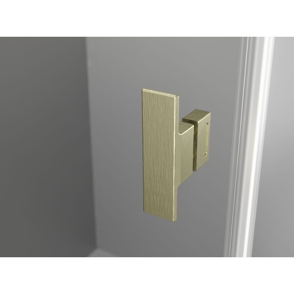 MEXEN/S - Mist T sprchovací kút dvere krídlové 100 x 95, transparent, zlato kartáčovaná 8A4T-100-095-55-00