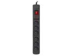 Armac Multi M6 čierna / Prepäťová ochrana / 6 zásuviek / 5 m kábel / 2500 W (M6/50/CZ)