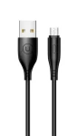 USAMS SJ268 Round microUSB Dátový Kábel čierna (6958444962023)