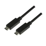 LogiLink USB-C čierna / Kábel USB-C / USB-C (M) - USB-C (M) / 1 m / USB 3.1 Gen2 / 10 Gbit/s (CU0129)