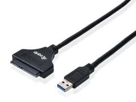 Equip USB-A 3.0 na SATA 2,5" / Adaptér / 5 Gbps / 0,5 m / čierna (133471)