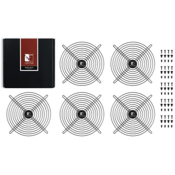 Noctua NA-FG1-20 Sx5 (5ks) čierna / Mriežka pre ventilátor / 200 mm (NA-FG1-20 SX5)