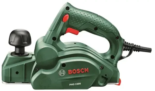 BOSCH PHO 1500 / Elektrický hoblík / 550 W / šírka hobľovania 82 mm / hĺbka rezu 1,5 mm (06032A4000)