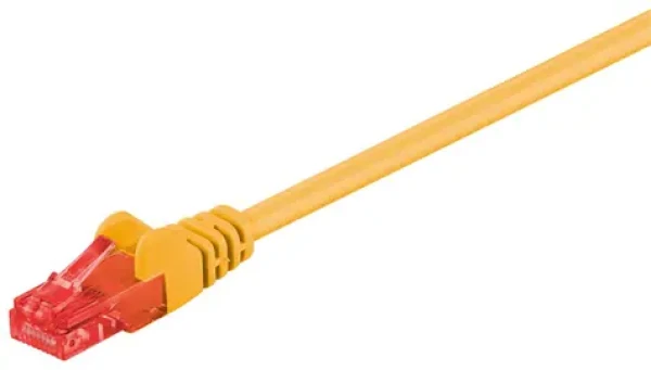 MicroConnect CAT6 U/UTP 0.25m žltá / PVC (B-UTP60025Y)