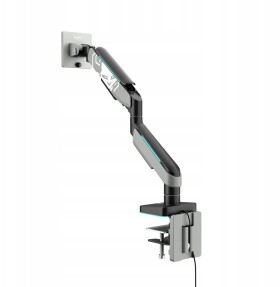 Diablo Chairs držiak na monitor 49 cali, szaro-Čierny LED RGB X-ARM