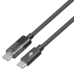 TB Touch USB-C čierna / Dátový a nabíjací kábel / USB-C - USB-C / 1 m / 100 W s indikátorom nabíjania (AKTBXKUCCIND10B)