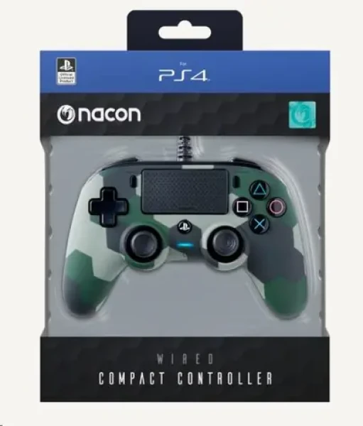 Nacon Wired Compact Controller camo green / ovládač pre PlayStation 4 (PS4OFCPADCAMGREEN)