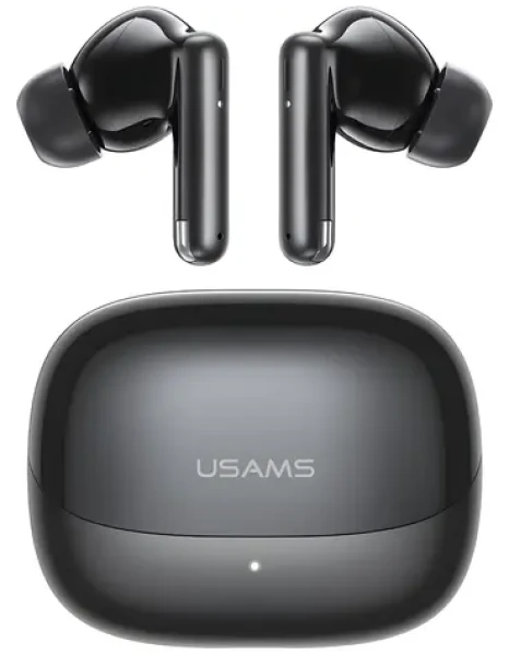 USAMS IF27 čierna / TWS bezdrôtové slúchadlá / Bluetooth 5.3 / Dotykové ovládanie / USB-C (BHUIF04)
