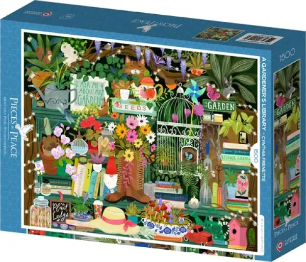 PIECES PEACE Puzzle Záhradníkova knižnica