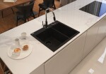 DEANTE DEANTE - Eridan čierna - Granitový drez, 1.5 - bowl ZQE_N503