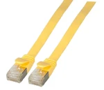 EFB U/FTP Cat6A 2 m žltá / Plochý patch kábel / RJ-45 / PVC / 10 Gbit/s (K5545GE.2)