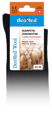 SKARPETKI DEOMED WOOL šedá 35-38
