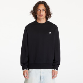 Mikina FRED PERRY Crew Neck Sweatshirt Black M