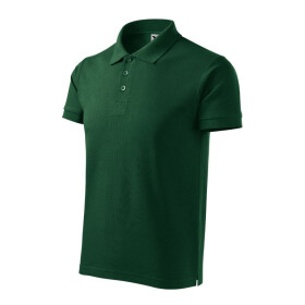 Tmavo zelené polo tričko Malifni Cotton Heavy MLI-216D3