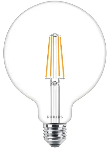 Philips MASTER Value LEDBulb G120 E27 / LED žiarovka / stmievateľná / 5,9 W náhrada 60W / 806lm / 2700K / číra (SKL000383811)