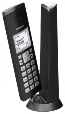 Panasonic KX-TGK210FXB čierna / DECT bezdrôtový telefón / 3-riadok. displej / LED indikátor (KX-TGK210FXB)