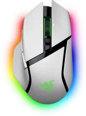 Razer Basilisk V3 Pro 35K biela / Bezdrôtová herná myš / optická / HyperScroll / 35000 DPI / 11 tlačidiel / USB-C