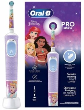 Oral-B Vitality D103 Kids Princess / Elektrická detská zubná kefka / oscilačné / 2 režimy / časovač (8006540772669)