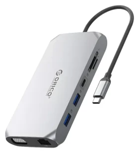 Orico USB-C hub 12v1 / USB-C hub / PD 100W / 2x HDMI 4K 60Hz / VGA / SD/microSD (ORICO-XCR-X11-GY-BP)