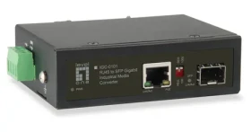 LevelOne IGC-0101 / Mediakonvertor / RJ45-SFP / Gigabit Ethernet / PoE 30W / Priemyselný / DIN lišta (IGC-0101)