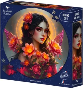 BlueBird Okrúhle puzzle Tajomná kráska