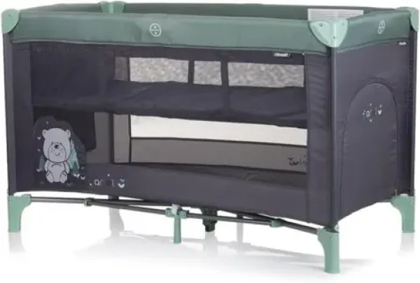 CHIPOLINO Postieľka cestovná Ariel Green Pastel / od 0 rokov (KOSIAR243PG)