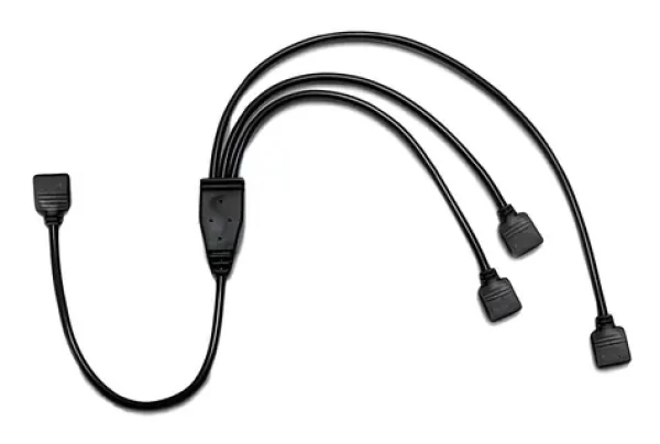 Inter-tech RGB rozbočovač káblov 3x 4-pin čierny / Rozbočovač / 0,48 m (88885466)