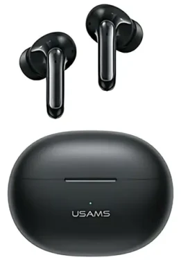 USAMS US-XD19 čierna / TWS bezdrôtové slúchadlá / Bluetooth 5.3 / ENC / mikrofón (Usa001273)
