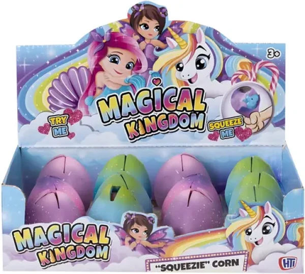 SQUEEZIE CORN Mačkacie vajcia s jednorožcom