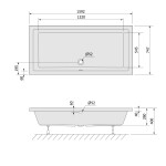 POLYSAN - DEEP hlboká sprchová vanička, obdĺžnik 160x75x26cm, biela 72385