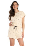 Belle Reverie Juliette pyžamo s/r S-XL Béžová M