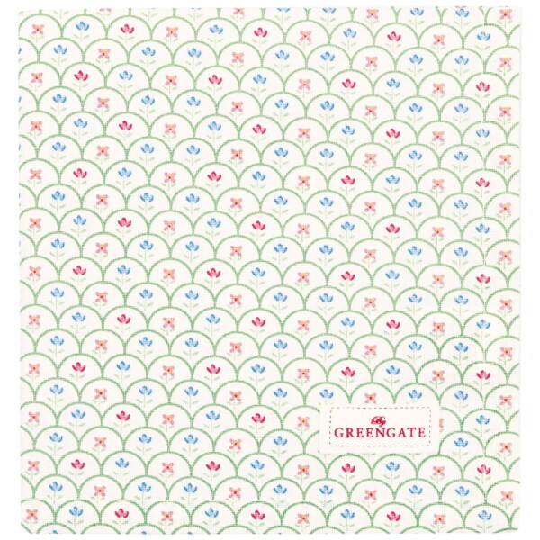 GREEN GATE Bavlnený obrúsok Hella White