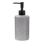 Spirella GRAPHIC dávkovač mydla bielo-čierny / polresin / 380 ml (3478680076498)
