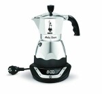 Bialetti Moka Timer Elektrický kávovar na 3 šálky strieborná / 150 ml (8006363009980)