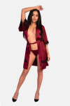 Dámsky župan LivCo Corsetti Fashion Housecoat Claret