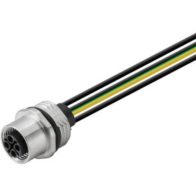 Weidmüller SAIE-M12B-3+PE-S-0.2U-M16 upravený zástrčkový konektor pre senzory - aktory, 1467940000, 1 ks; 1467940000