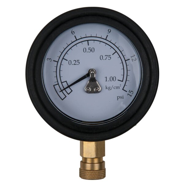 KS Tools 150.2327 Manometer Ø 75,0 mm, 0 - 1 bar s 1/4" rýchlospojkou; 150.2327