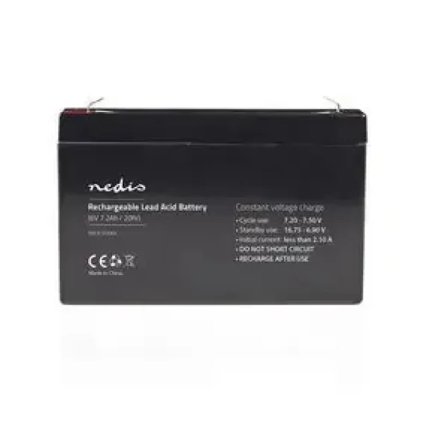 Nedis Dobíjací olovený akumulátor / Olovené / Dobíjací / 6 V / 7200 mAh (BALA72006V)
