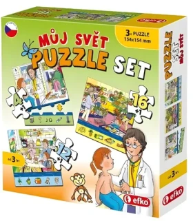 EFKO Puzzle Môj svet 3v1