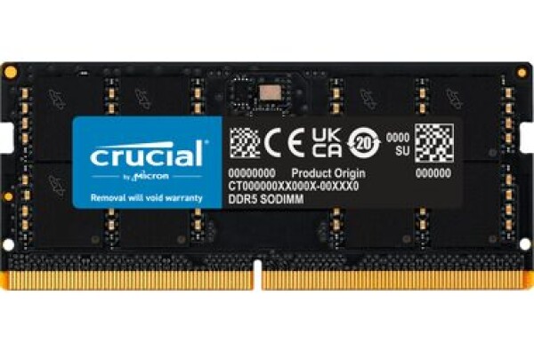 Crucial 32GB (1x32GB) 4800 MHz / DDR5 / SO-DIMM / CL40 / 1.1V (CT32G48C40S5)