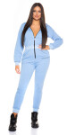 Trendy Sweat Jumpsuit with Hood Einheitsgroesse