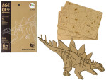 Mamido Drevené Puzzle 3D Stegosaurus Vzdelávacia stavebnica 41 dielov