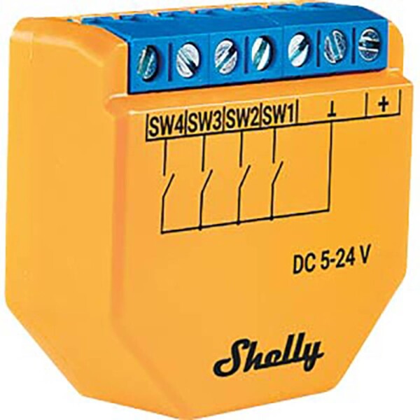 Shelly Plus i4 DC - modul na aktiváciu scén