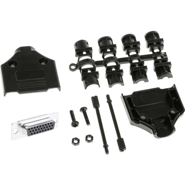 MH Connectors MHDTPPK15HD26FSK sada D-SUB zásuvková lišta 180 ° Pólov: 15 spájkovaný 1 ks; MHDTPPK15HD26FSK